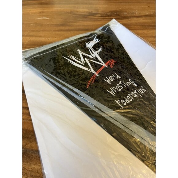 Vintage WWF/WWE Plastic Flag Birthday Party Banner 1999 - Picture 9 of 9